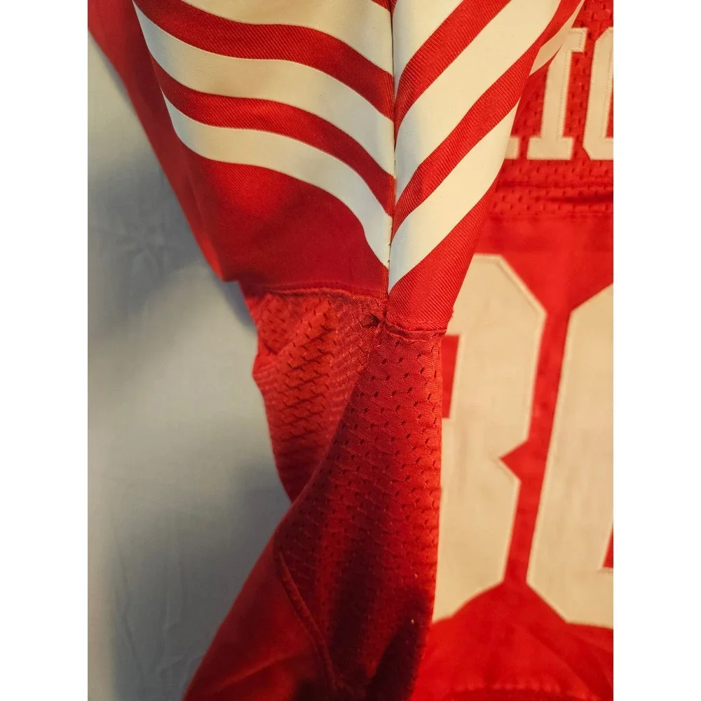 Nike San Francisco 49ers Jerry Rice 80 Jersey Red Mens Size 40 M NFL On Field